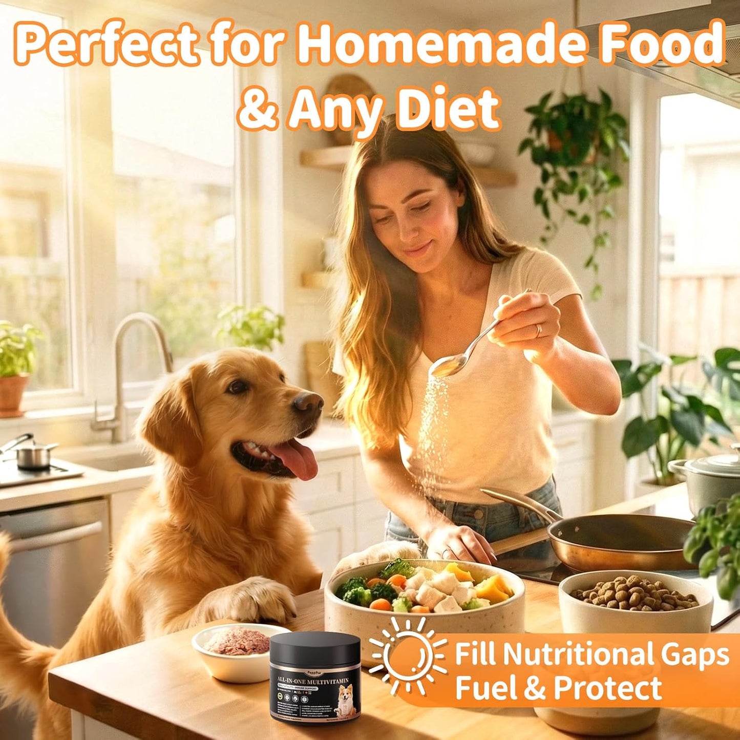Dog Vitamins and Supplements for Daily Energy - Chicken Flavor