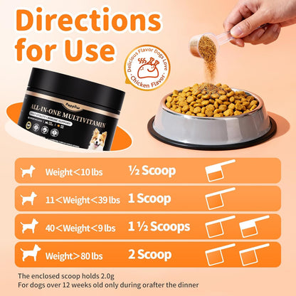 Dog Vitamins and Supplements for Daily Energy - Chicken Flavor
