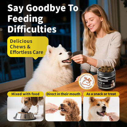 Melatonin for Dogs - Advanced Dog Calming Chews for Restful Sleep & Emotional Support, Calming Treats for Dogs Stress Anxiety Support - Separation, Thunder, Fireworks, Chicken Flavor