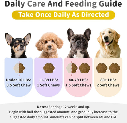 Melatonin for Dogs - Advanced Dog Calming Chews for Restful Sleep & Emotional Support, Calming Treats for Dogs Stress Anxiety Support - Separation, Thunder, Fireworks, Chicken Flavor