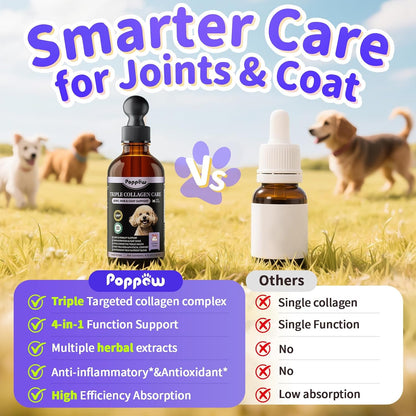 12-in-1 Collagen for Dogs - Triple Liquid Collagen for Dogs