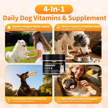 Dog Vitamins and Supplements for Daily Energy - Chicken Flavor