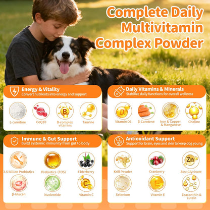 Dog Vitamins and Supplements for Daily Energy - Chicken Flavor