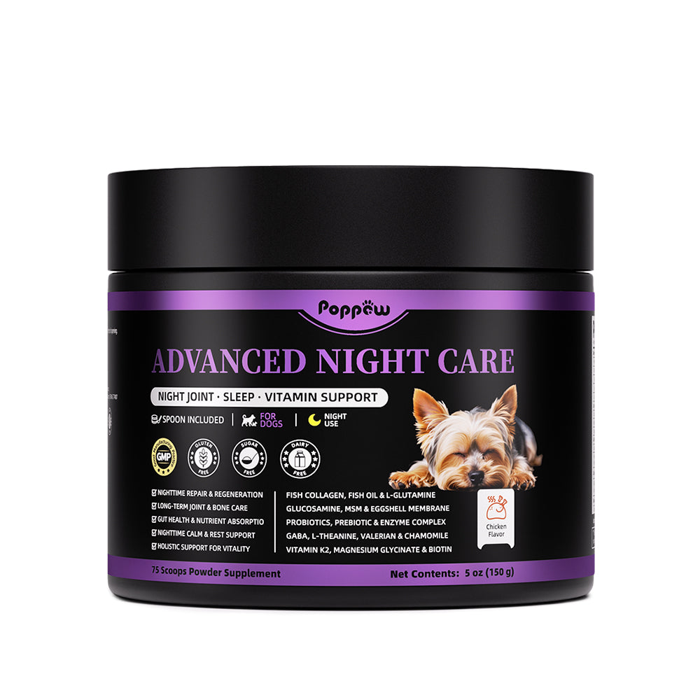 Dog Vitamins and Supplements for Nighttime Repair | Dog Multivitamin Powder - Chicken Flavor