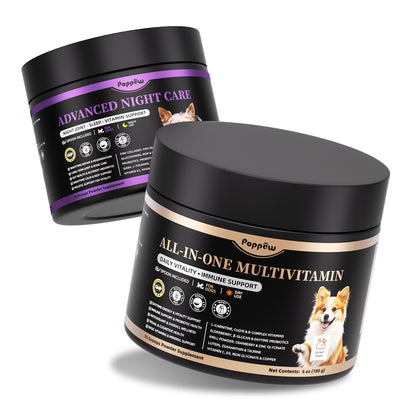 25-in-1 Dog Vitamins and Supplements - Day & Night 2 Pack | Chicken Flavor