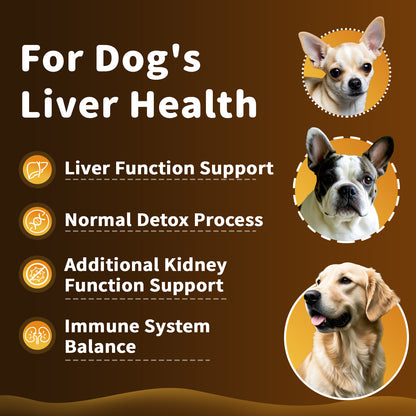 Liver Support Liquid Supplement For Dogs Bacon Flavor 60ml