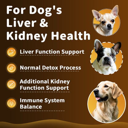 Liver Support Liquid Supplement For Dogs Bacon Flavor 60ml