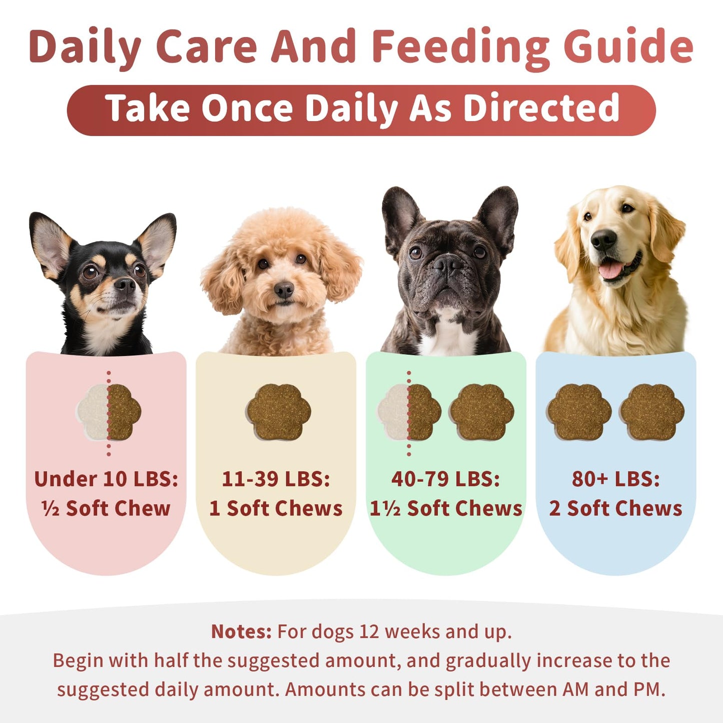 Dog Allergy Chews, Probiotics Supplement for Dogs Seasonal Allergies & Immune Support & Gut Health Pro, Mushroom Soft Chews for Joint, Energy, Itching Skin Support, Bacon Flavor - 90 Count