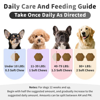 Melatonin for Dogs, Calming Chews with Valerian Root & L-Theanine for Sleep Aid & Emotional Support, Calming Treats for Stress Anxiety Relief - Thunder, Fireworks, Barking, Bacon Flavor, 90Ct